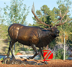 Life-size bronze elk statue DZ-Elk